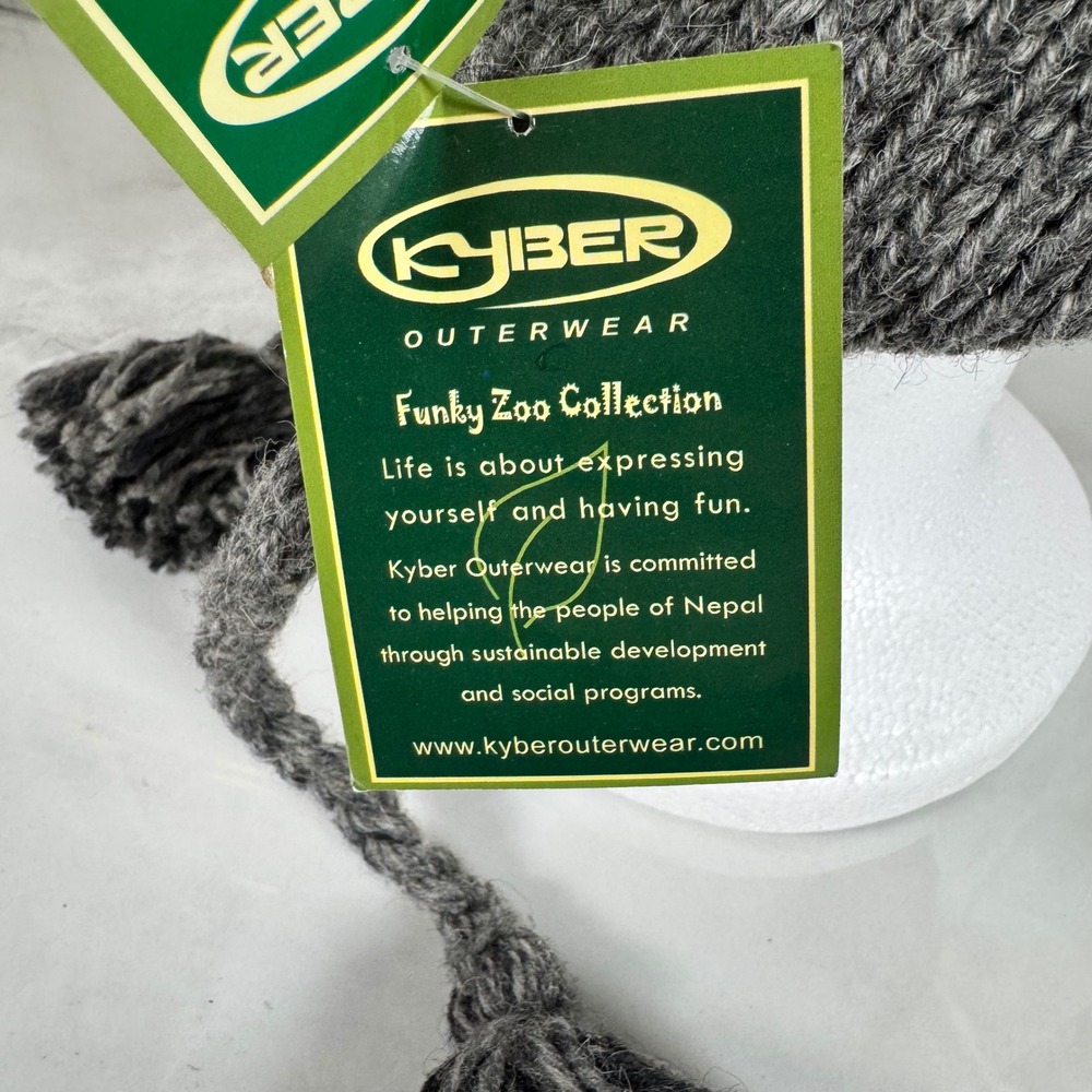 Kyber Outerwear Wool Koala Bear Hat Ear Flaps Funky Zoo Collection Adult L New - Picture 10 of 14